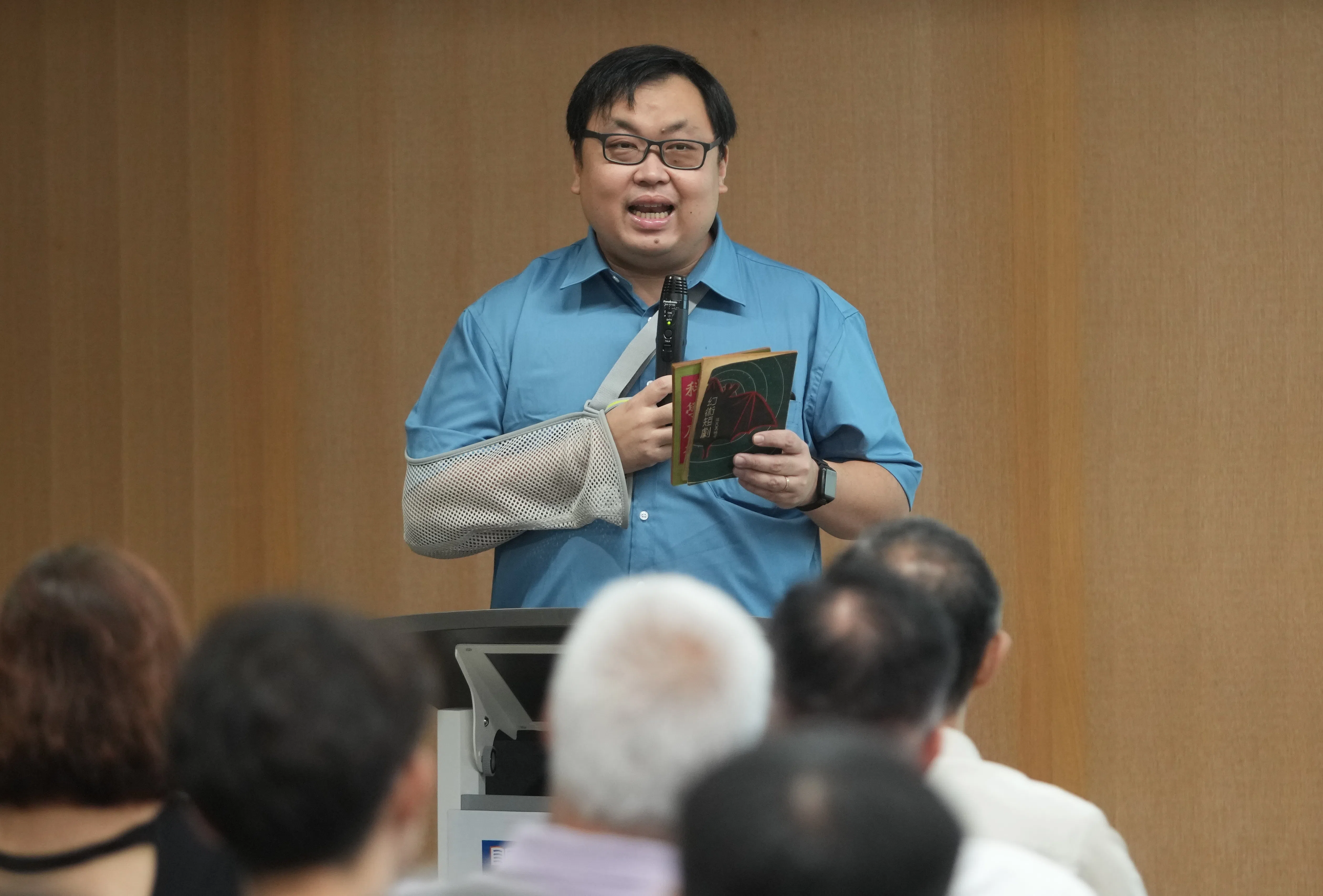 新马娱乐文史研究者苏章恺是白言家属和国大中央图书馆的牵线人。（谢智扬摄）