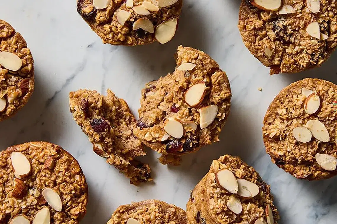 烤燕麦饼，既健康又饱腹。（取自NYT Cooking食谱）