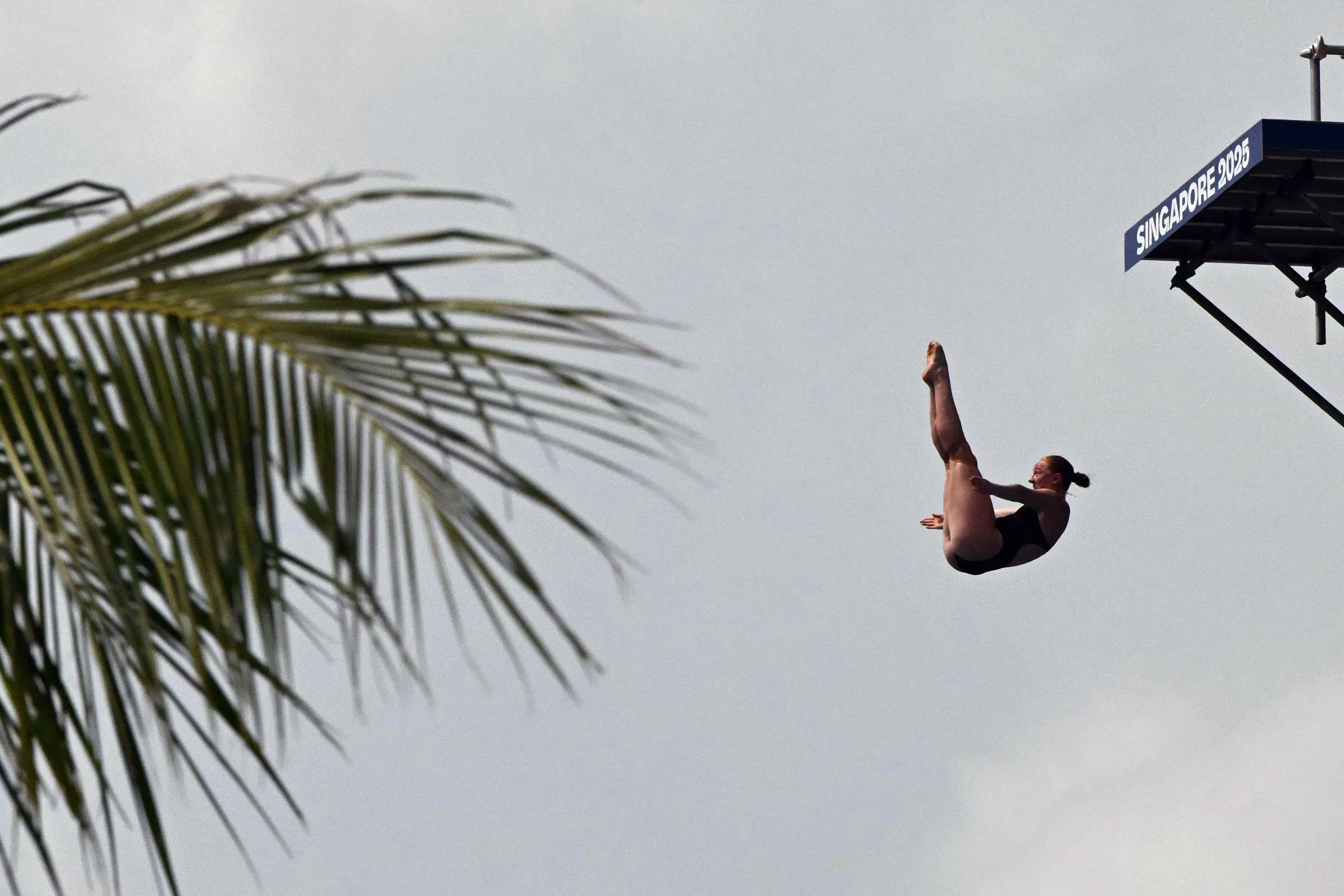 茉莉在第三轮出现失误，将争取在最后两轮重回领奖台。（法新社）