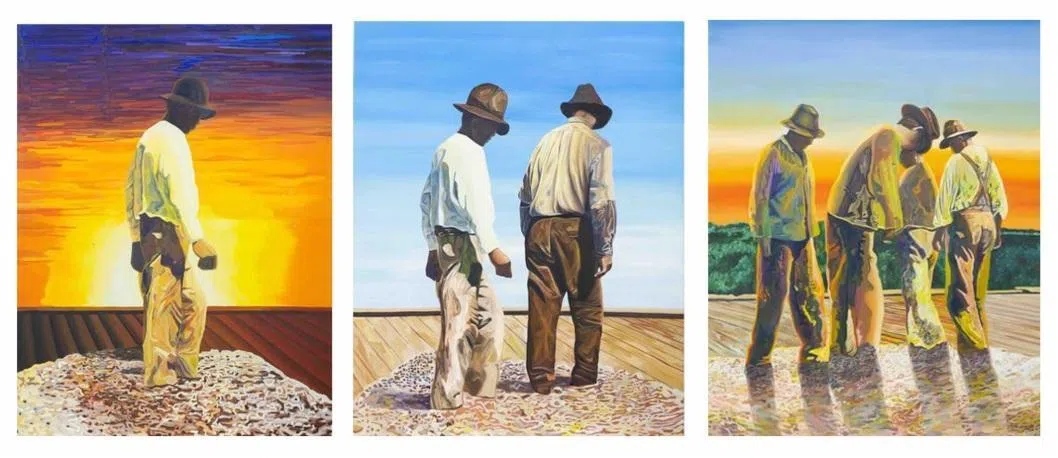 菲律宾画家多米尼克·曼吉拉（Dominic Mangila）油画《路易斯安那州的马农》。（艺术家提供）