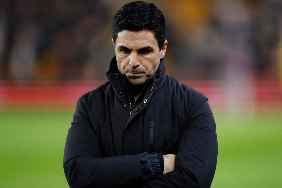 球队被称“软脚虾”，炮兵主帅阿特塔说，这个词不在他的词汇里，而他真正关心的是，如何书写属于球队的命运。（路透社）