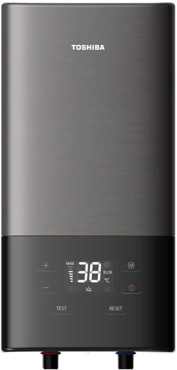 Toshiba热水器有恒温系统和多种沐浴模式。（商家提供）
