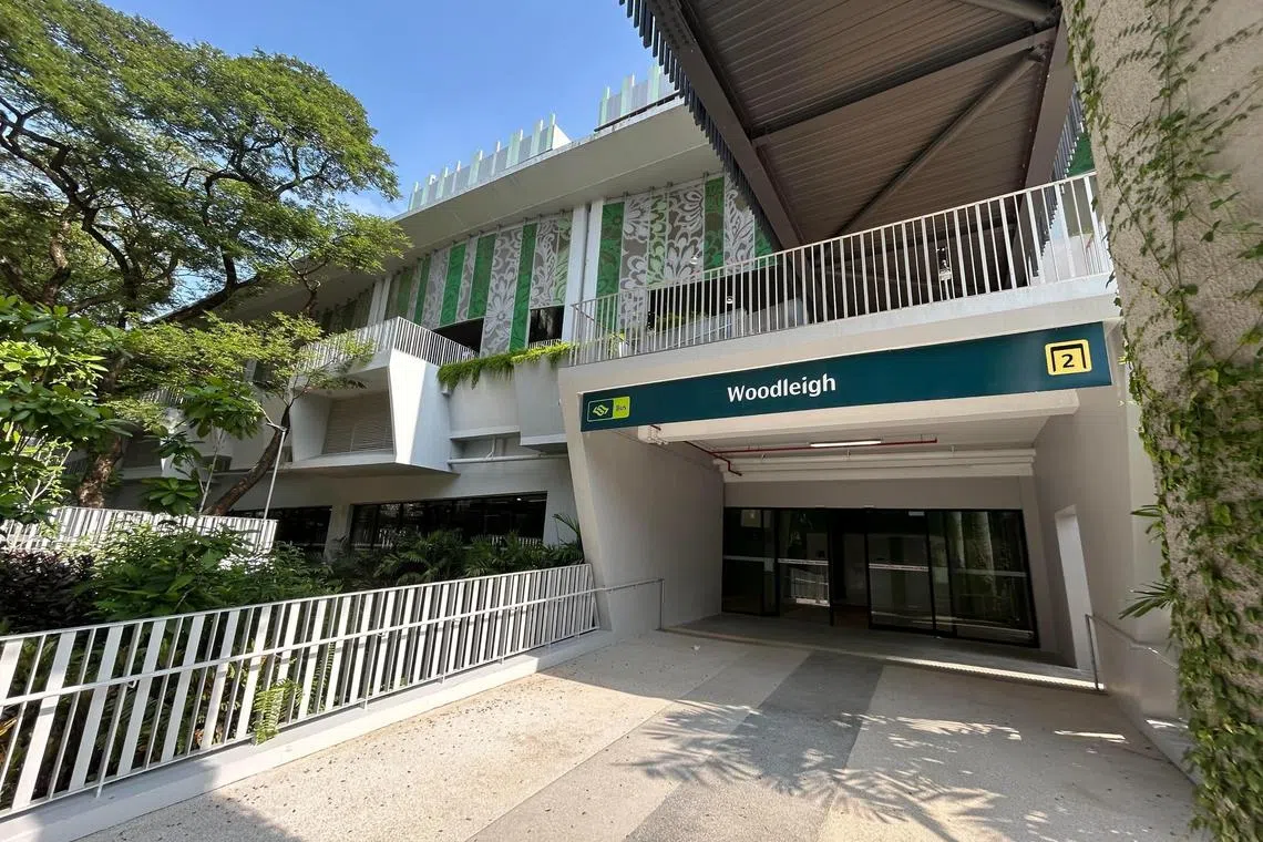 兀里巴士转换站是兀里村（Woodleigh Village）综合发展项目的一部分，连接东北线兀里站。（陆路交通管理局提供）