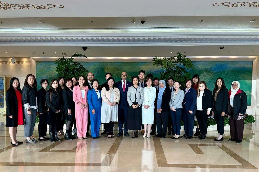 人民行动党妇女团与青年团出访中国