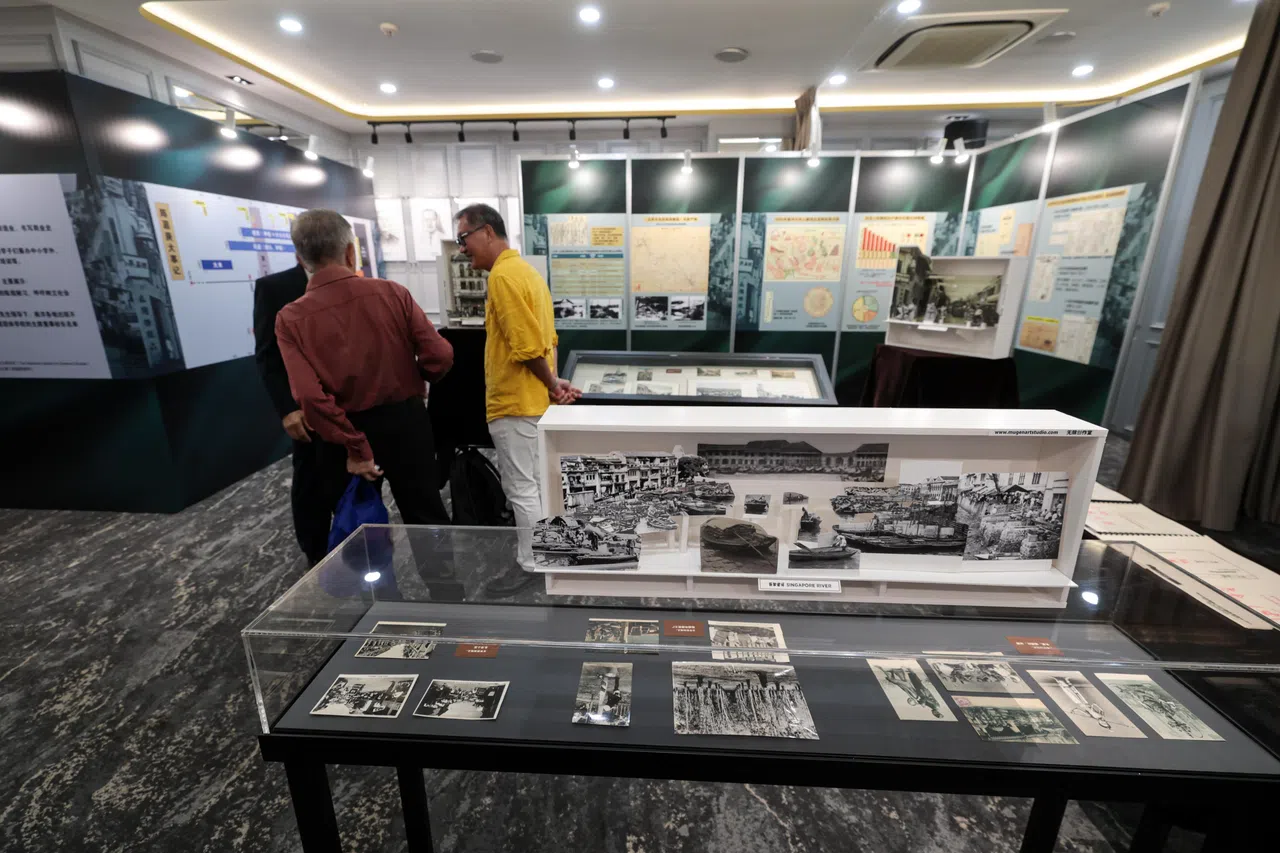 陈嘉庚诞辰150周年纪念展从即日起至10月30日，每天上午10时至下午5时，免费开放给公众参观，地点在武吉巴梳路43号的怡和轩俱乐部。（张俊杰摄）