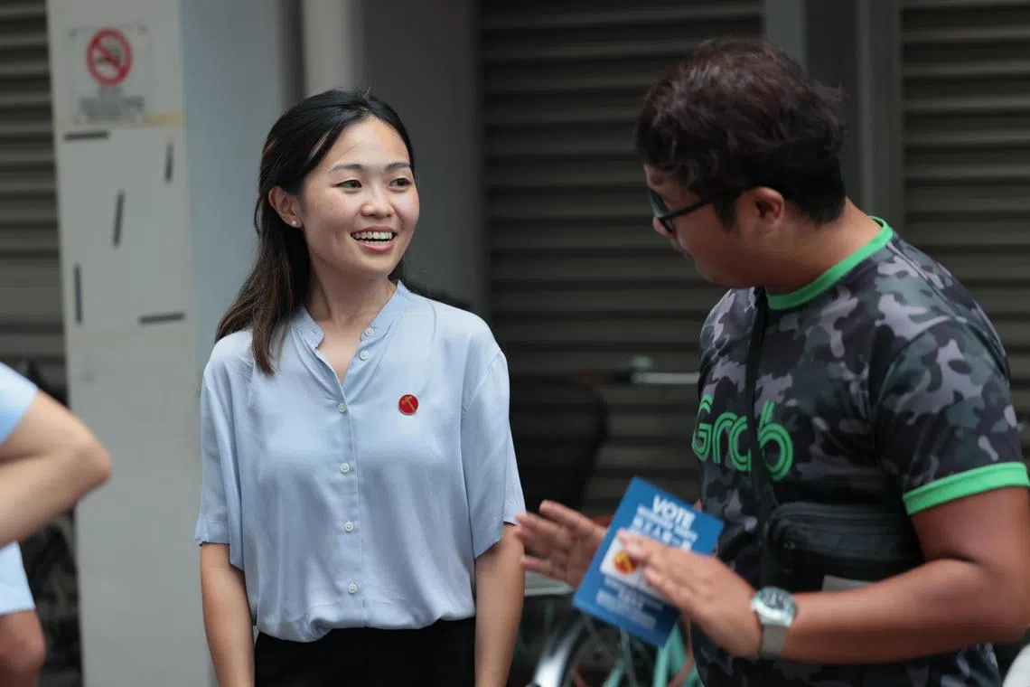 蒋佩姗是工人党亮眼的后起之秀，观察家认为由她出任非选区议员，除了提高工人党女议员比率，她的双语能力也将加强工人党接触讲华语群体的能力。（张俊杰摄）