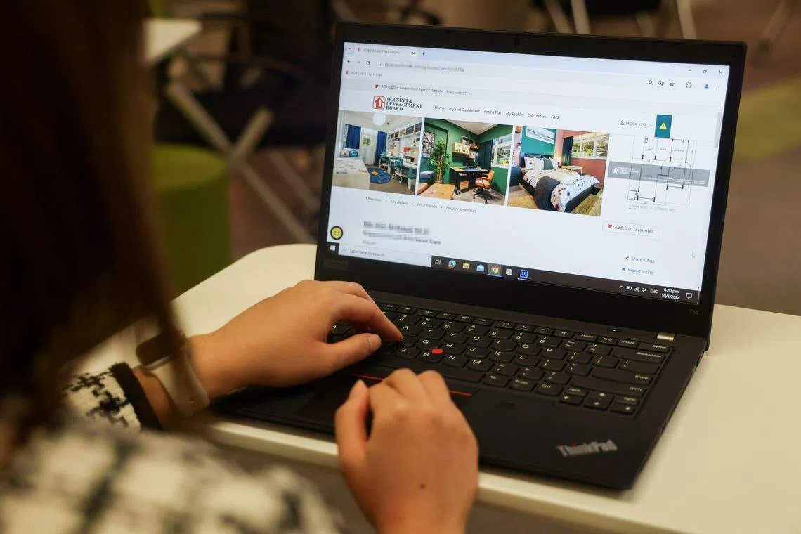 建屋局网站让公众登广告转卖组屋买卖双方实名登录| 联合早报