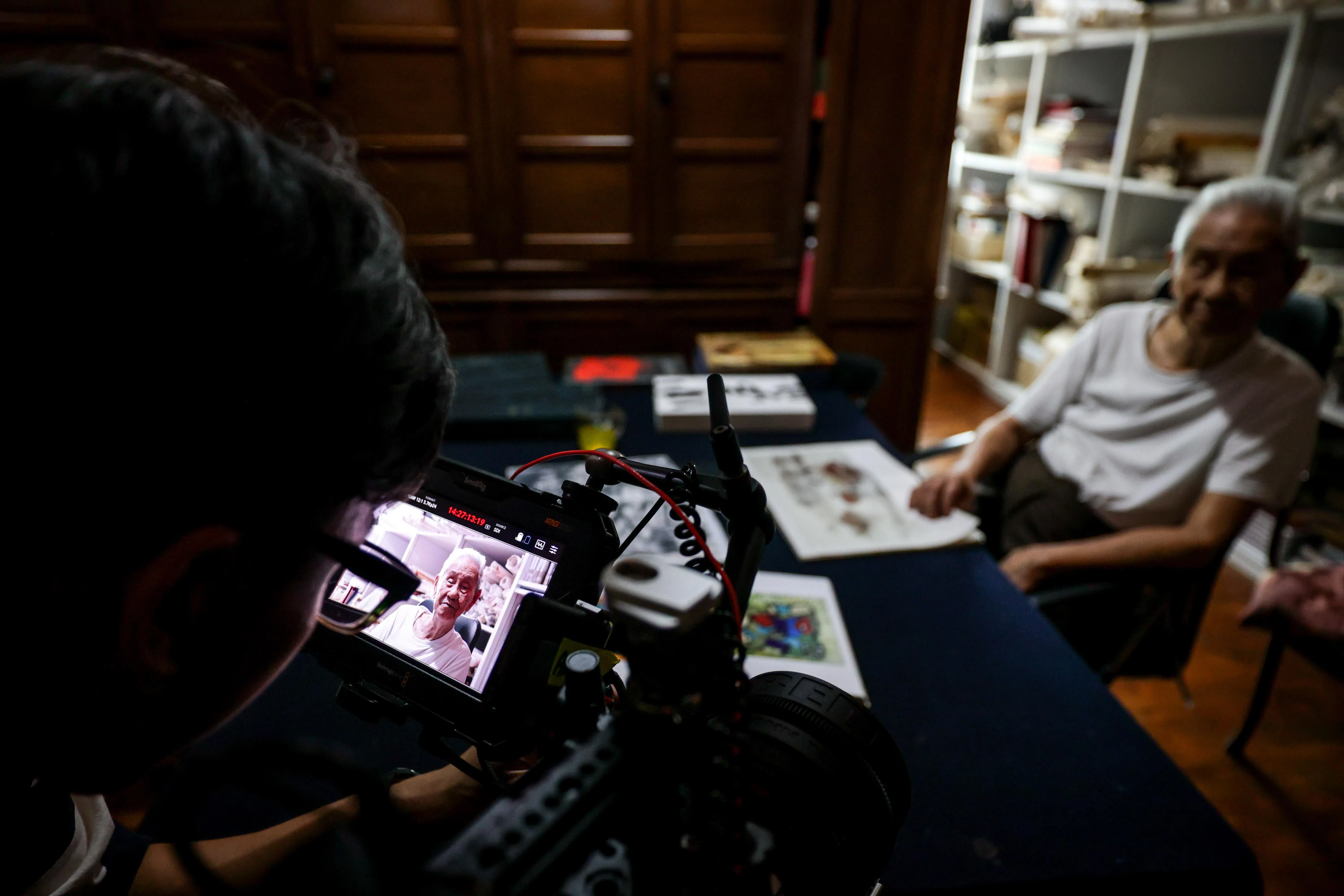 感谢林子平拍摄全程高度配合、参与，让我们捕捉到他人生最后珍贵的影像。（叶振忠摄）