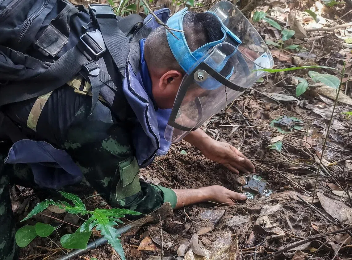 专家：泰柬边境地雷极可能是“新近埋置”