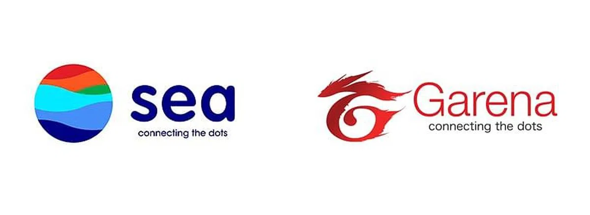 冬海集团和Garena品牌下方标语都有connecting the dots。（取自冬海官网/网络） 