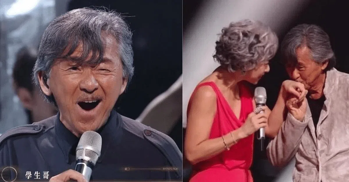 林子祥与叶蒨文一起上《声生不息》，带观众回味多首经典的粤语歌曲。（图/互联网）