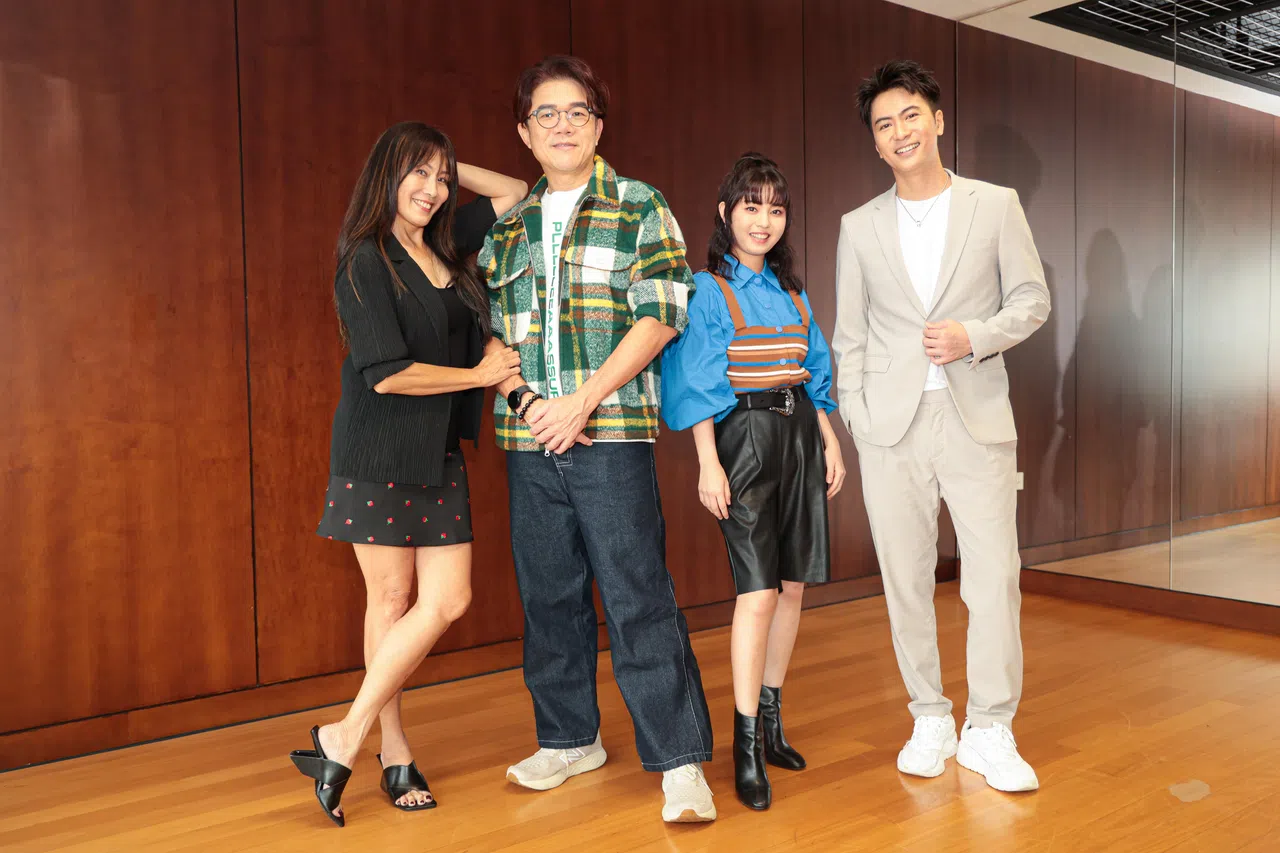 王裕香（左起）、苏梽诚、曾晓晴和徐彬携手演出15集新剧《再见明天》。（档案照）