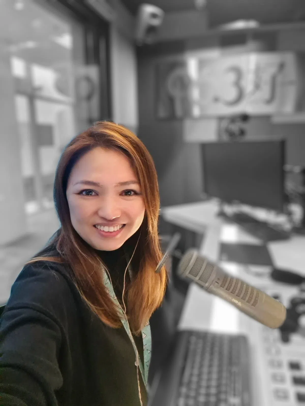 台长洪菁云谈到96.3好FM六年旅程，感触良多。（档案照）