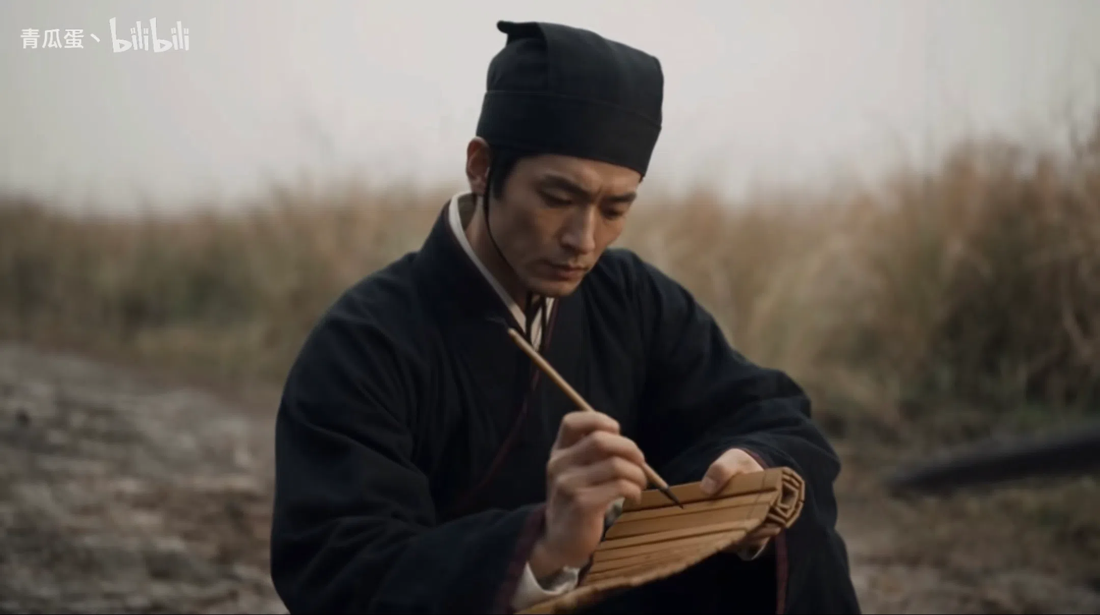 片中主角“裴令史”由AI生成。（影片截图）