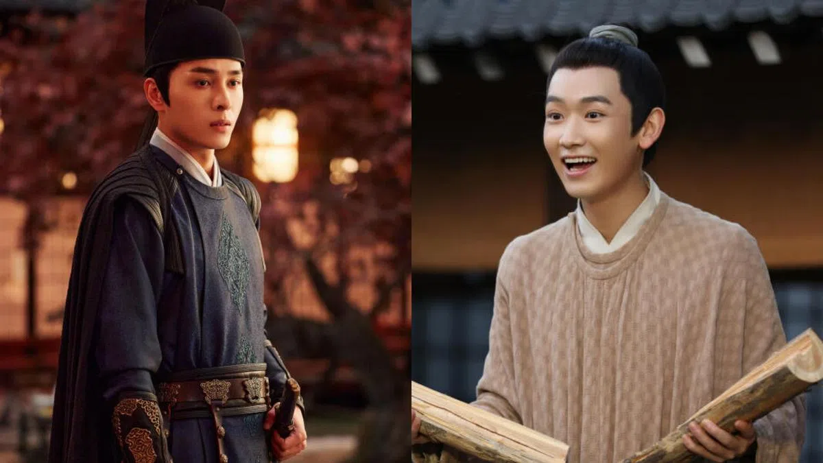 洪尧（左）演的王砚是兰珏最信任的好友。郭丞（右）演的陈筹是张屏的好友，性格活泼。（互联网）