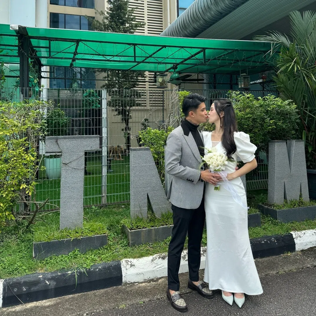 一对新人选在新颂恩宣道中途之家注册结婚。（取自Simonboy IG）