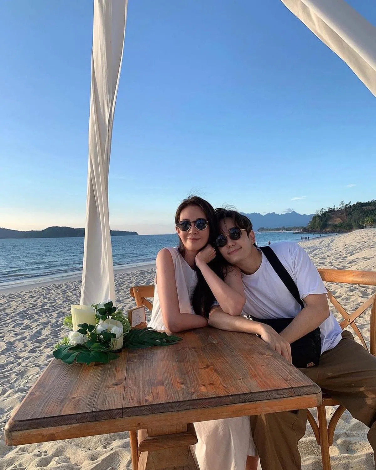 婚后刘子绚出国有老公田铭耀陪伴。（取自IG）