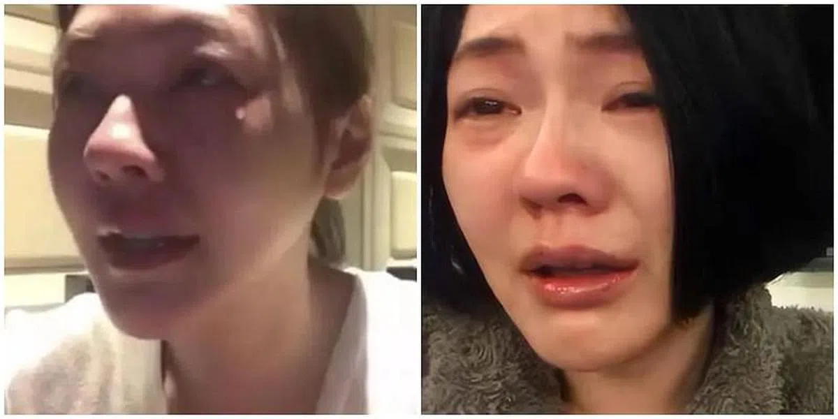 小S不时会深夜开直播哭诉。（视频截图）