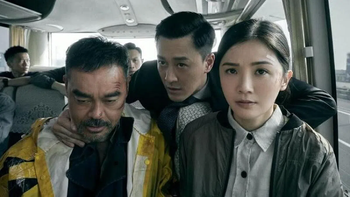 阿Sa与刘青云（左）及林峰对手戏多。（互联网）