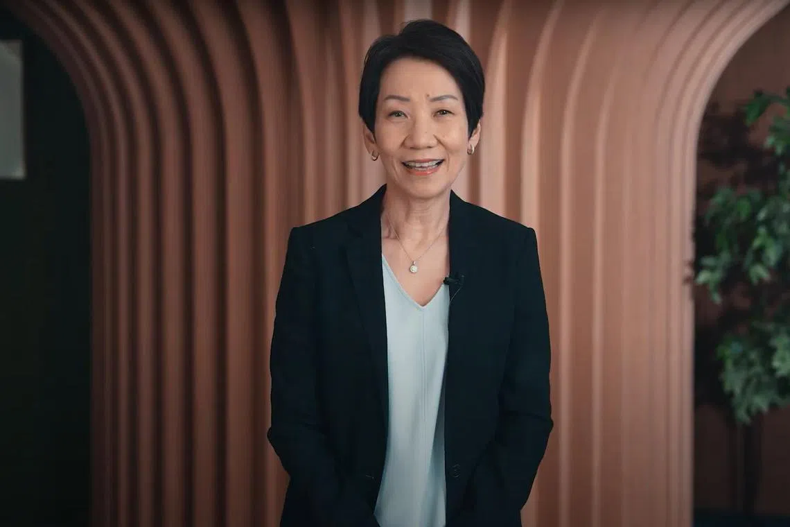 随同黄循财总理访问中国的永续发展与环境部长傅海燕通过预录视频为开幕礼致辞。（永续部提供）
