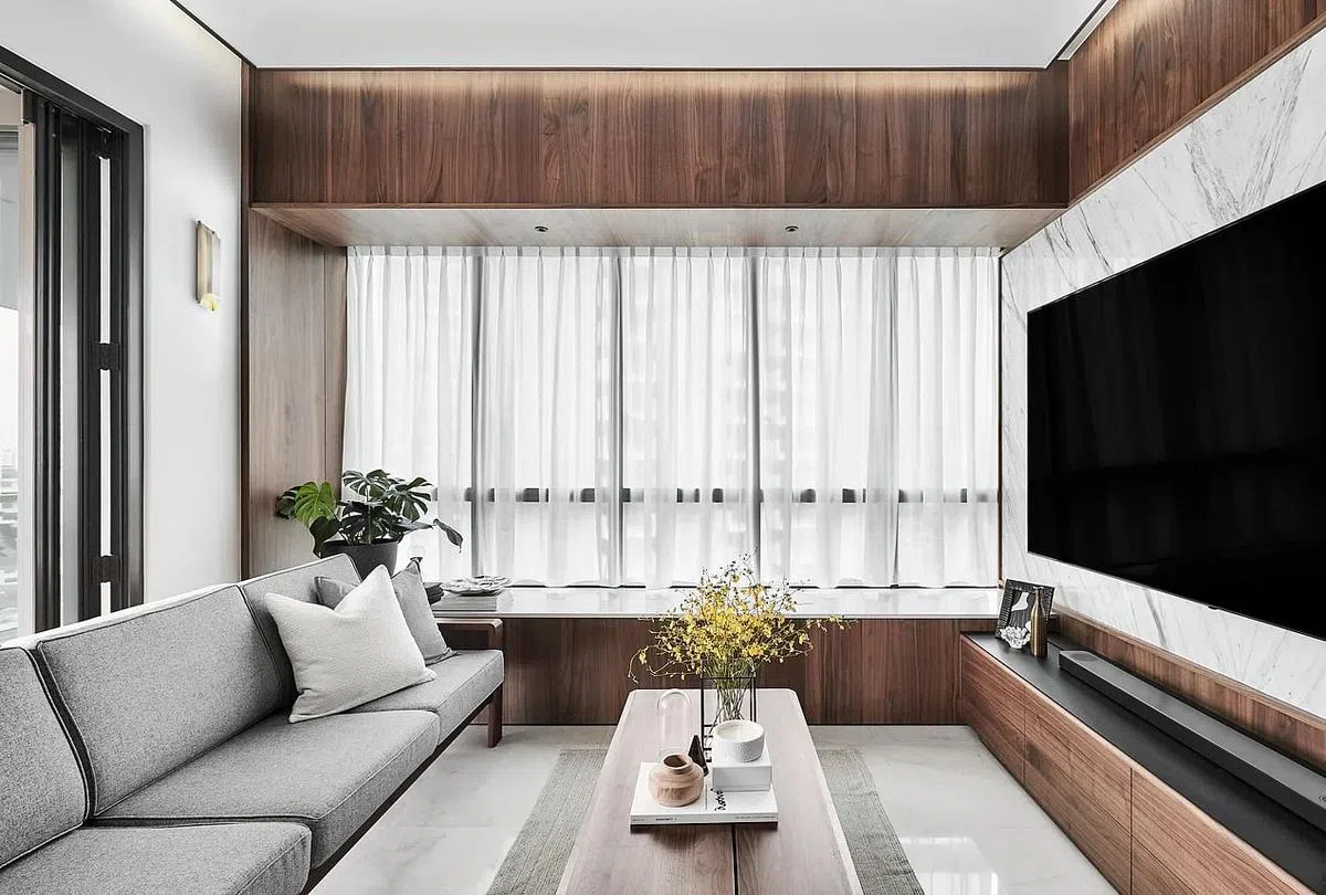 全高式窗户带来充盈自然光线。（Happe Design Atelier提供照片）