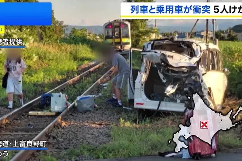 五名游客北海道自驾遭列车撞 一伤者为香港警员