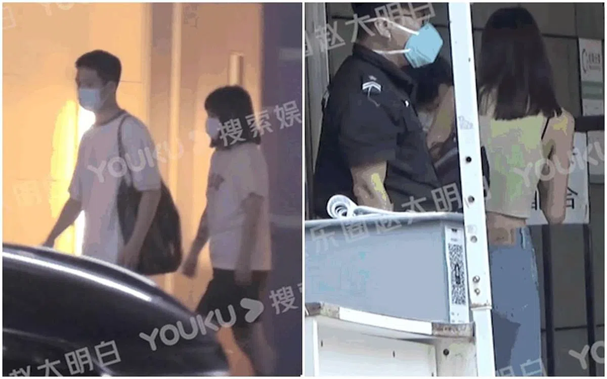 刘雯被拍到连续3天多次出入井柏然家所在的小区。（图/互联网）