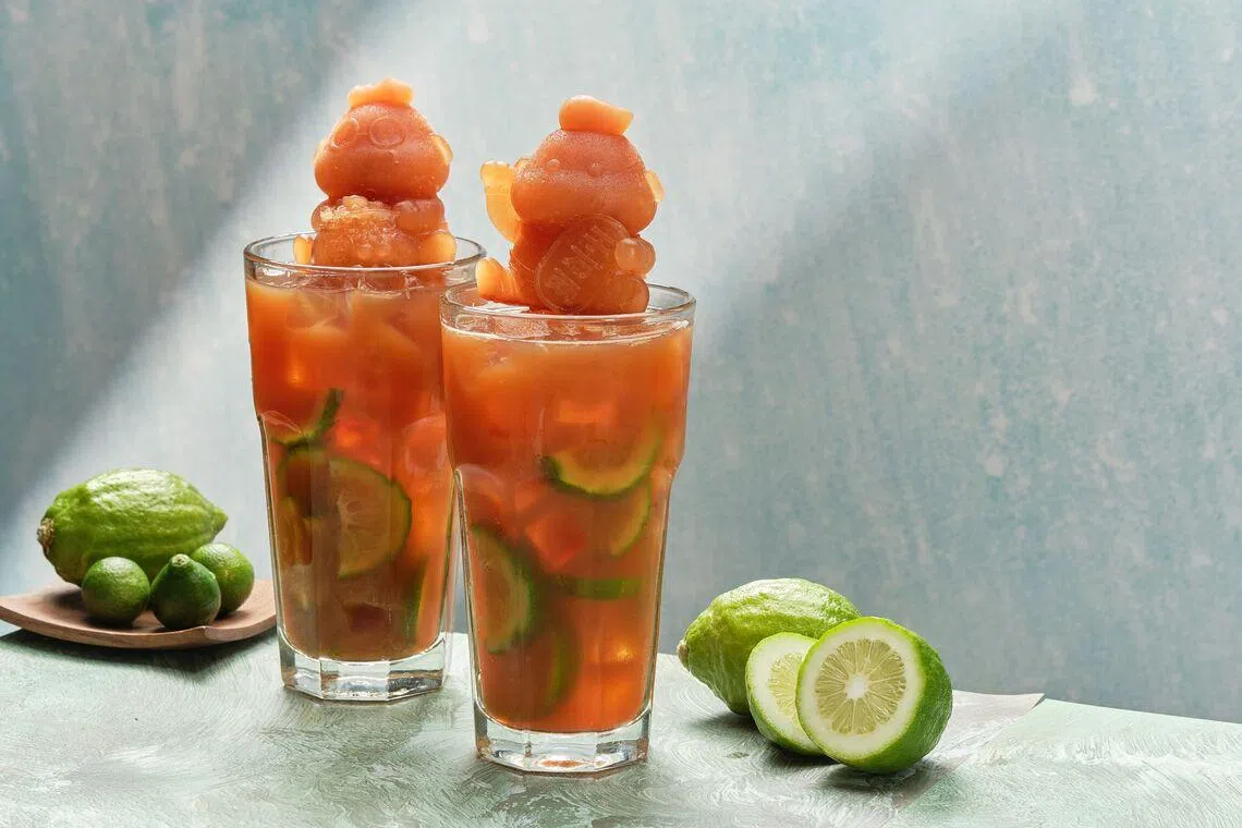 胖胖招牌冰茶（$3.80）是解油腻的清爽圣品。（品牌提供）