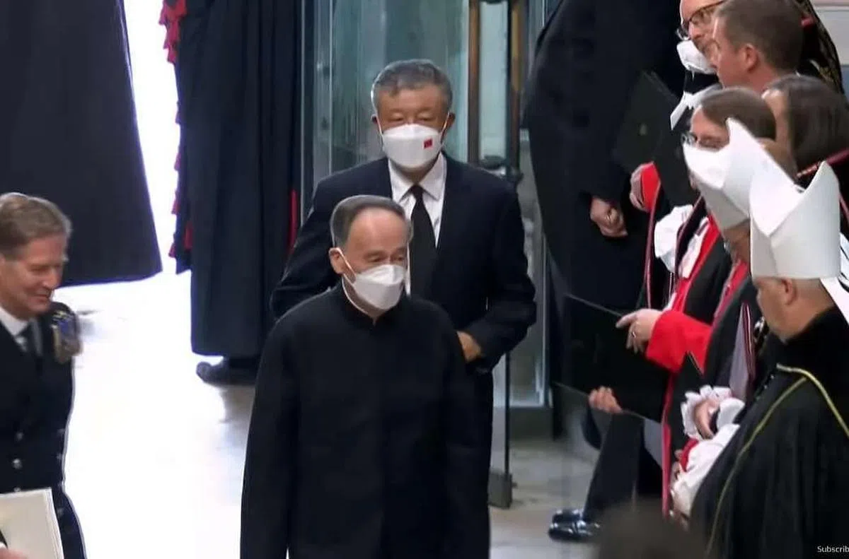 中国国家副主席王岐山。（视频截图）