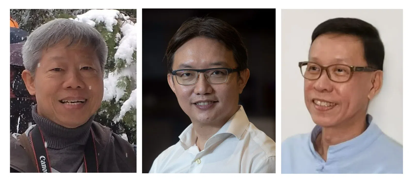 “文学推手”座谈会嘉宾为本地作家白全成（左起）、陈志锐与董农政。（受访者提供）