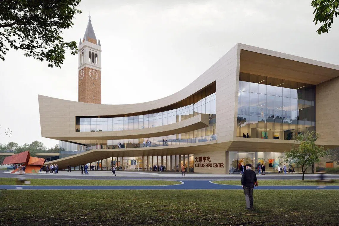 宁波东方理工大学首次招生设的录取最低分数高达656分，在浙江全省逾40万考生中的最低录取位次是第8518名，超过多所“985工程”（顶尖）高校。图为东方理工大学校园构想图。（宁波东方理工大学官网）