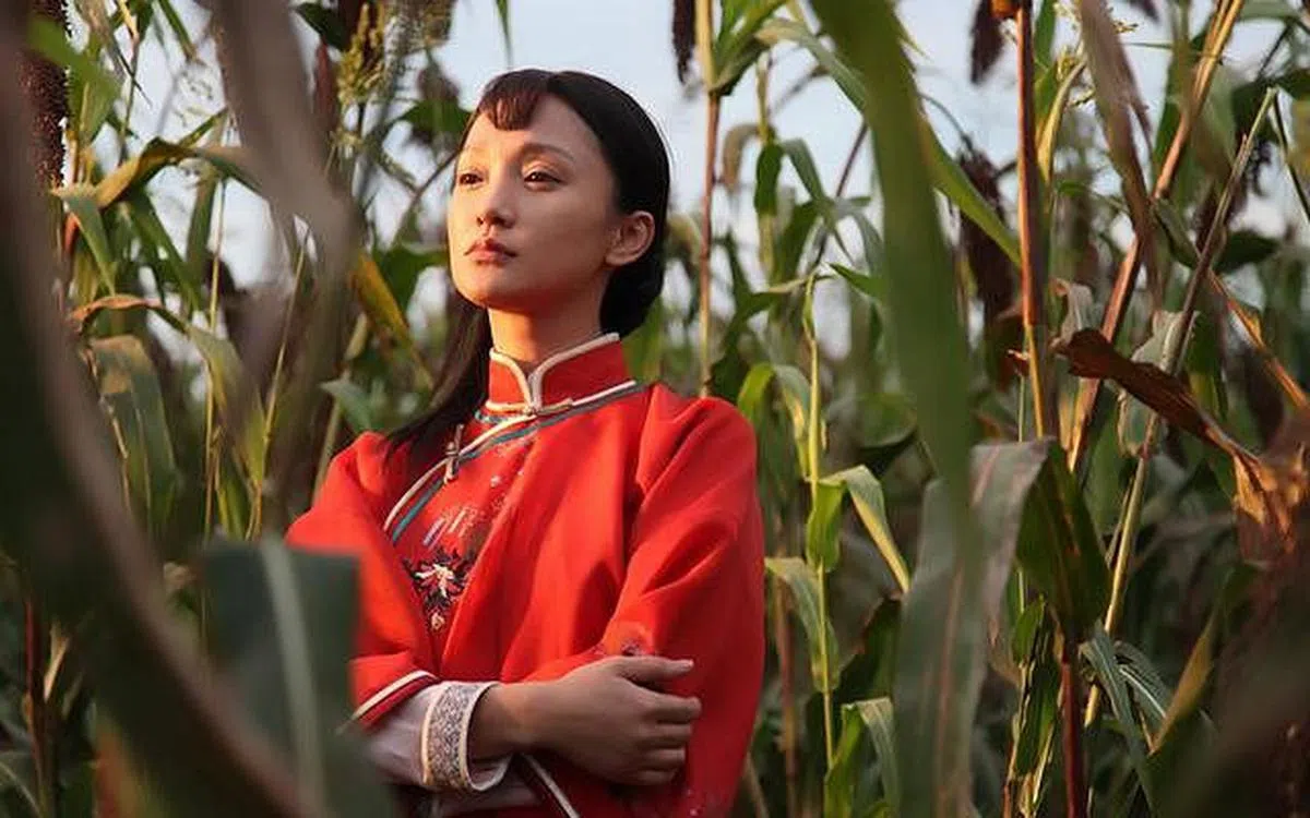 中国知名演员周迅主演的电视剧《红高粱》于2014年10月播出，《九儿》是其片尾曲。（互联网）