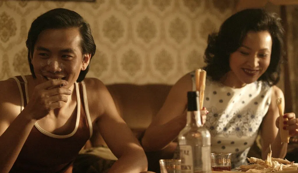 戚玉武在电影《意》中与陈冲合作，他从对方身上学习了许多。（档案照）