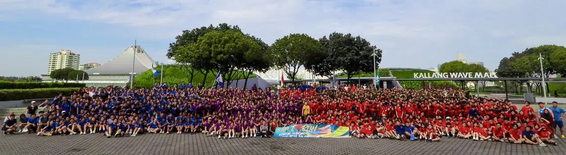 跑道上的汗水与笑容，舞动中的欢呼与掌声，都将成为安德逊实龙岗初级学院师生们珍贵的回忆。（安德逊实龙岗初院提供）