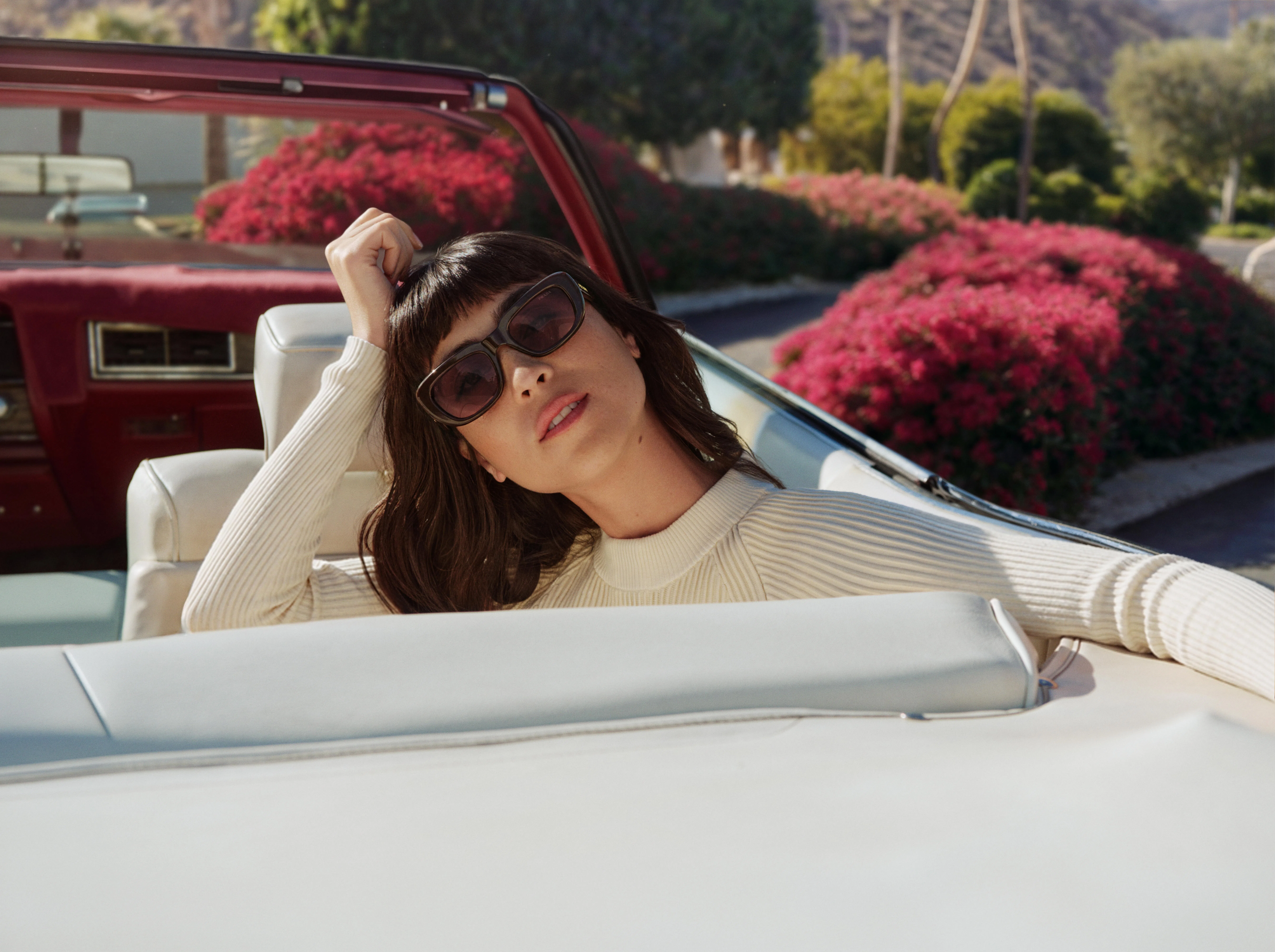 Sunglass Hut带入的镜框款式，包括略带猫眼的方形轮廓。（品牌提供）