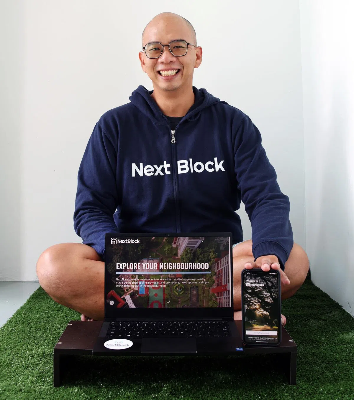 手机应用软件NextBlock联合创办人张毅杨说，青年企业家的优势就在于年轻，没有养家等负担，在发展项目的过程中应放胆尝试。（萧紫薇摄）