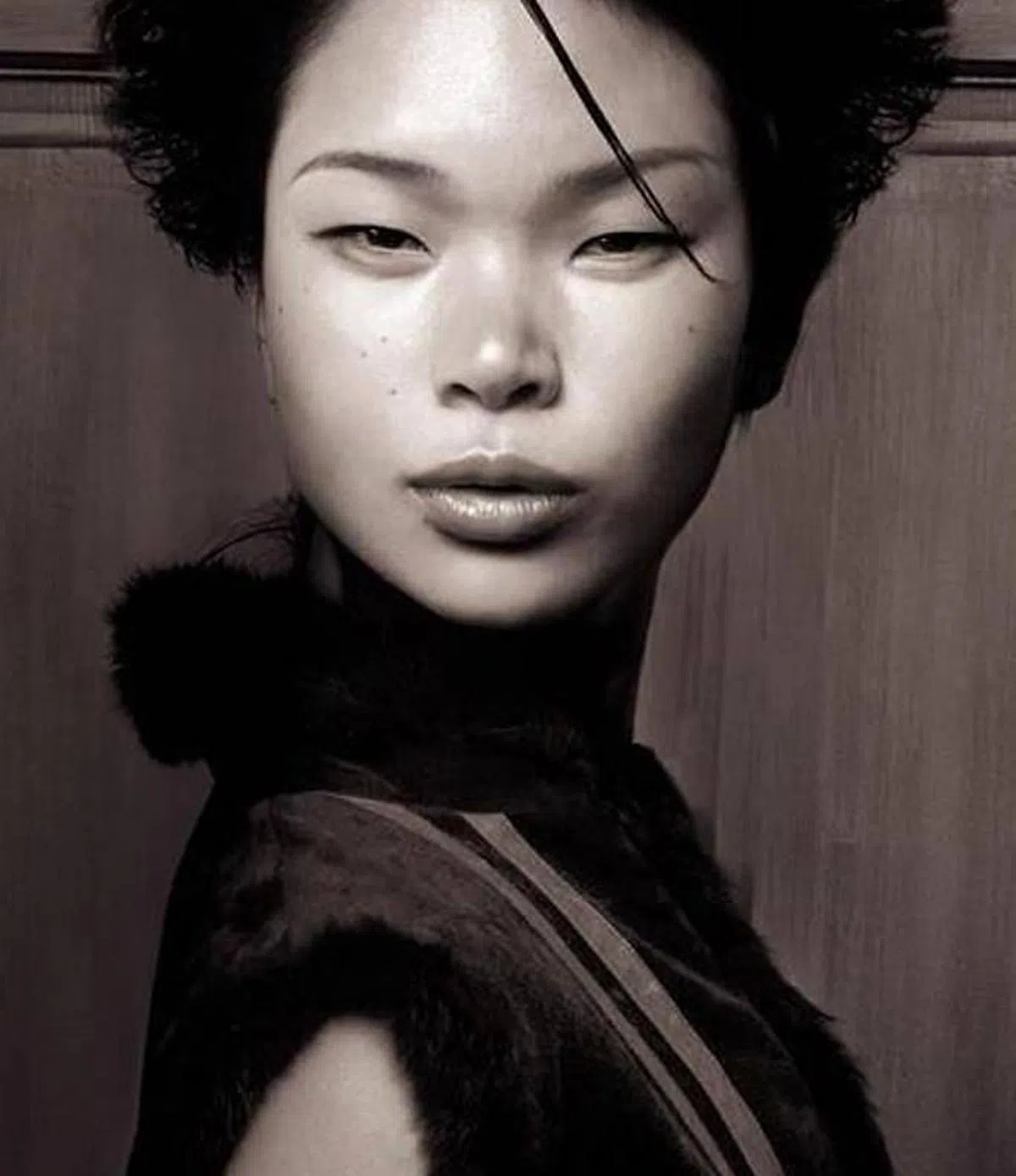 走红国际的中国超模吕燕。（互联网）