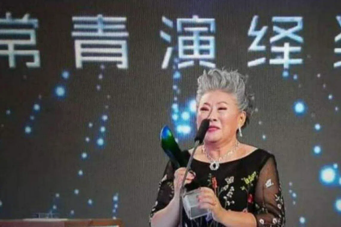 金银姬在2021年获颁红星大奖的常青演绎奖。（档案照片）