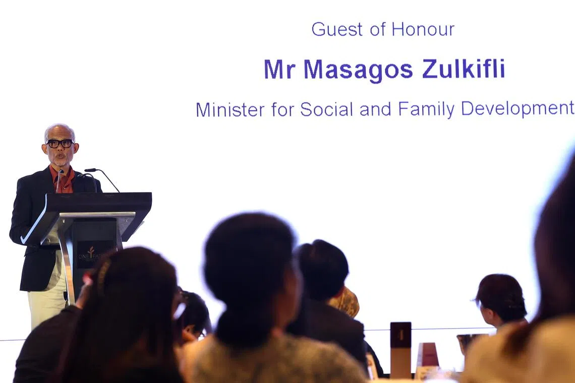 社会及家庭发展部长马善高认为，推动妇女发展必须持续改变思维，打破性别刻板印象。（邬福梁摄）