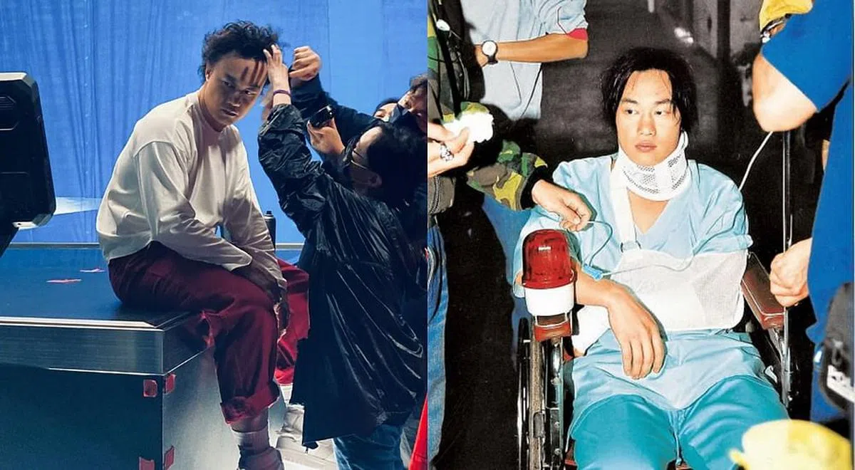 出道多年的陈奕迅最“经典”的意外便是2002年在台北的事故。（图/微博、互联网）
