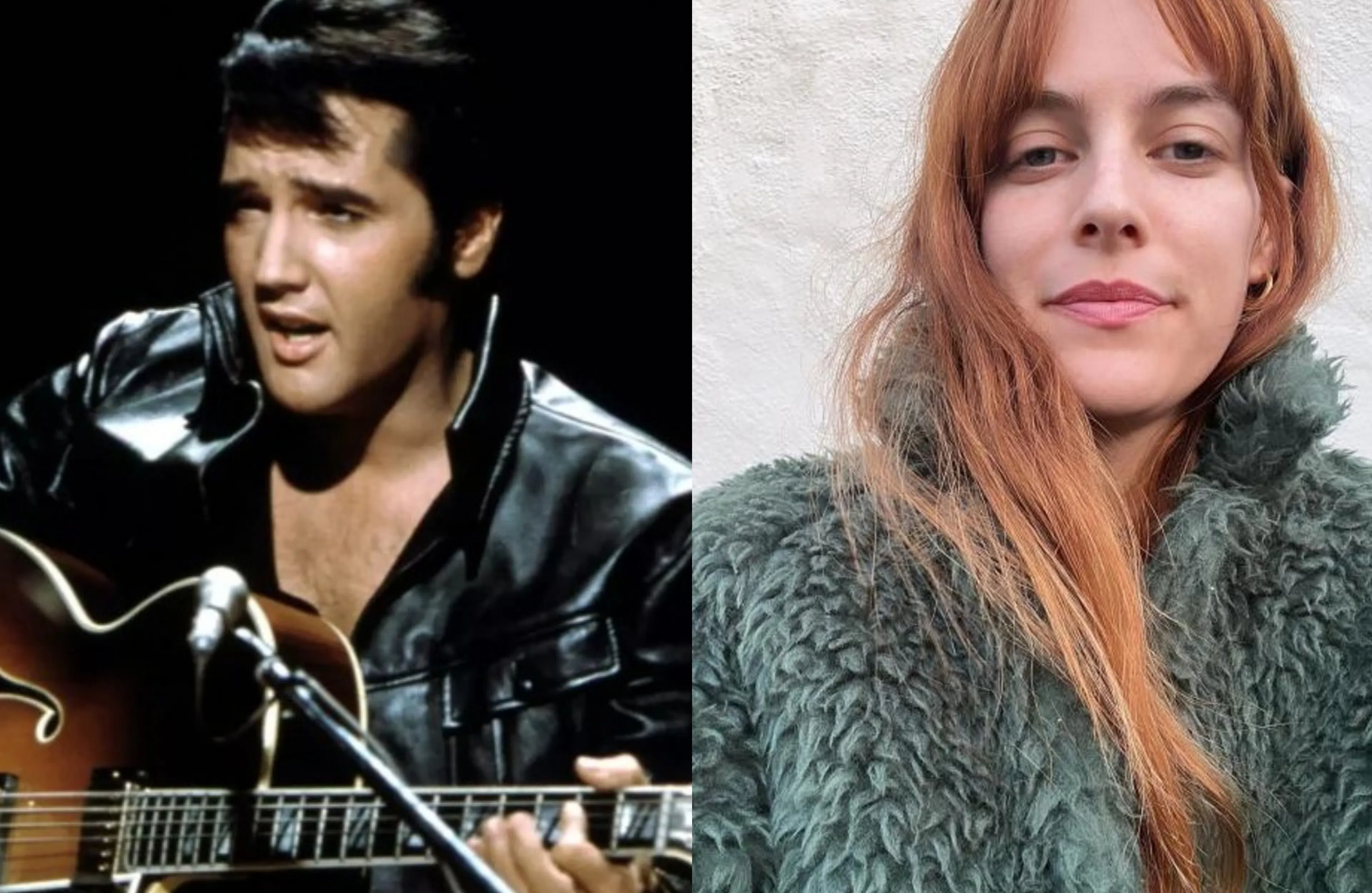 已故巨星“猫王”Elvis Presley（左）的外孙女Riley Keough被指借卵给John Travolta。（互联网）