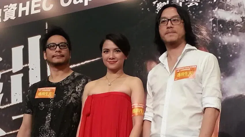 “彭氏兄弟”彭顺（左）、彭发（右）拍摄《见鬼》，助李心洁夺下金马影后，后来李心洁嫁给彭顺。（互联网）