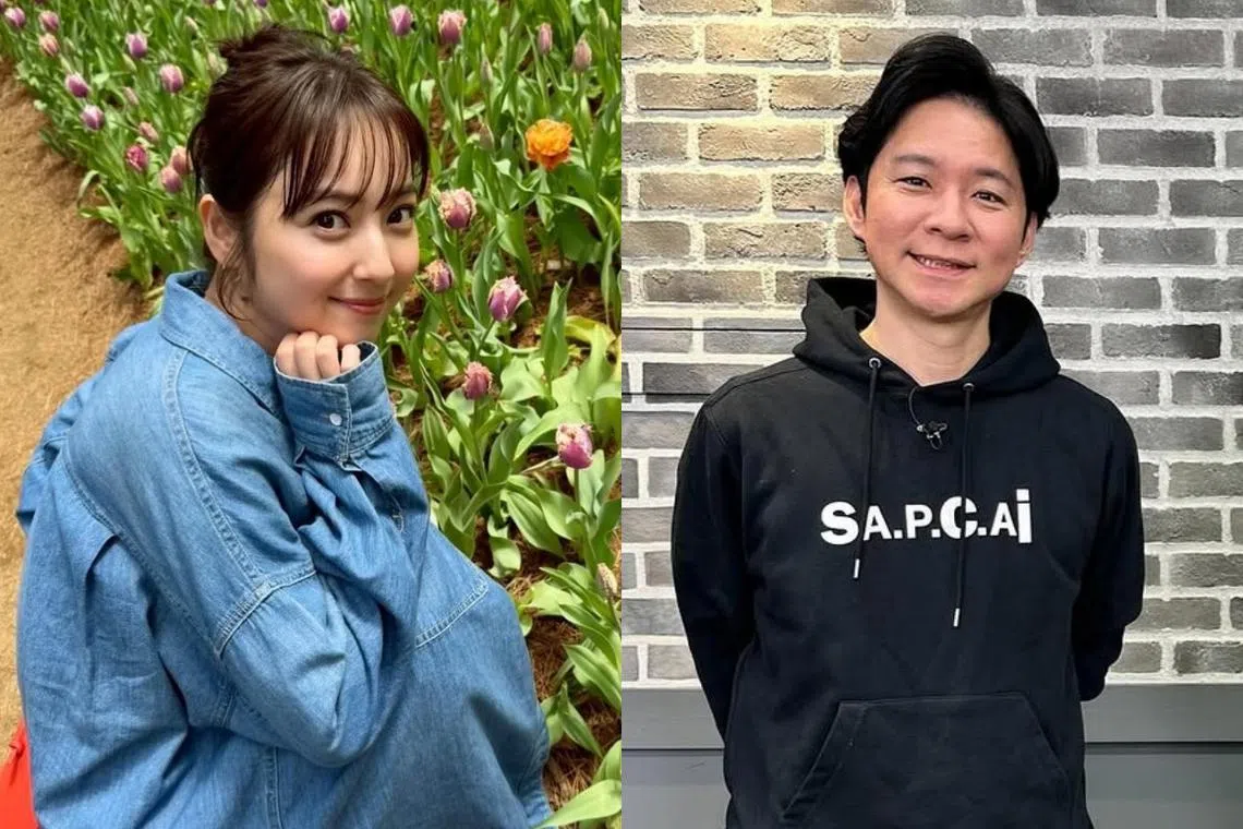 佐佐木希（左） 坦承曾想和渡部建（右）离婚，但不想孩子没有爸爸于是打消念头。（取自艺人IG）