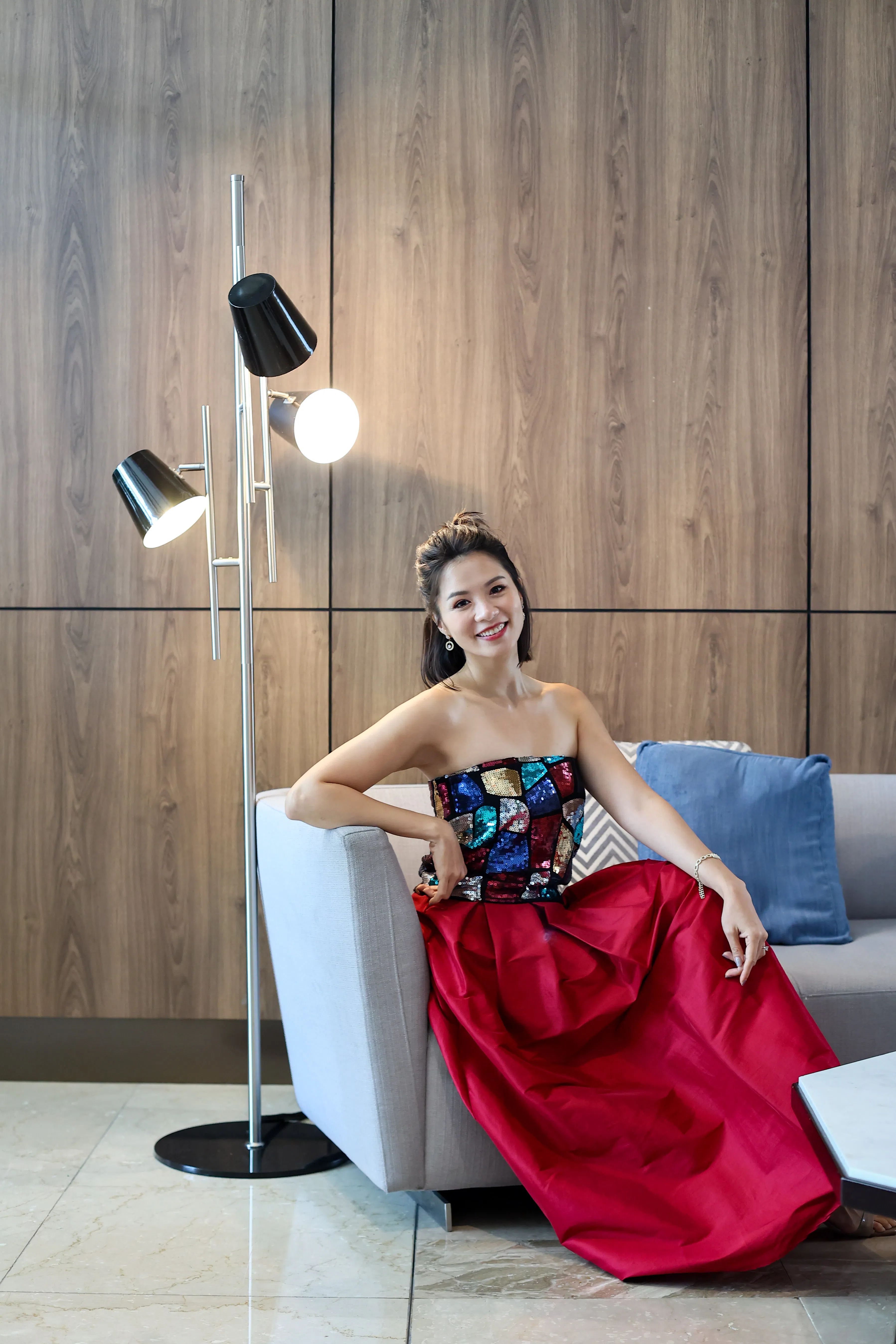 李美玲出席Starlive明星直播台的记者会，“消失”四年后首次接受媒体访问。（陈渊庄摄）