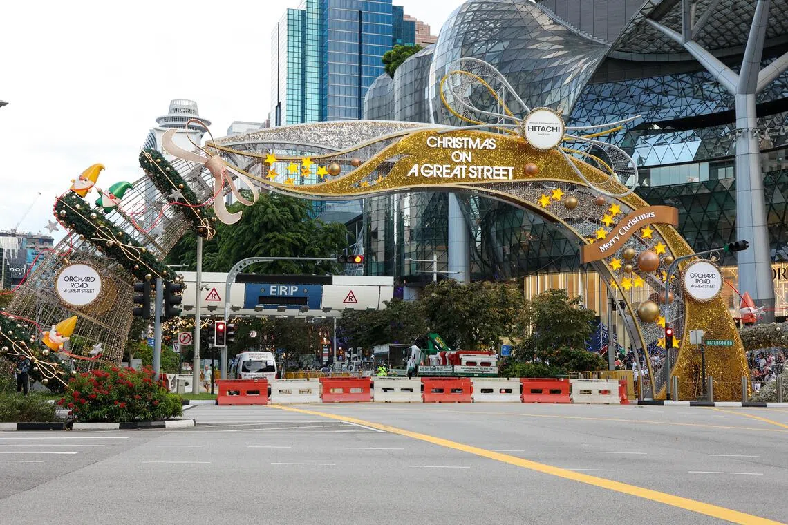 平安夜傍晚6时起至圣诞节凌晨2时，巴德申路到必德福路约400米的路段将关闭。（游甯稀摄）