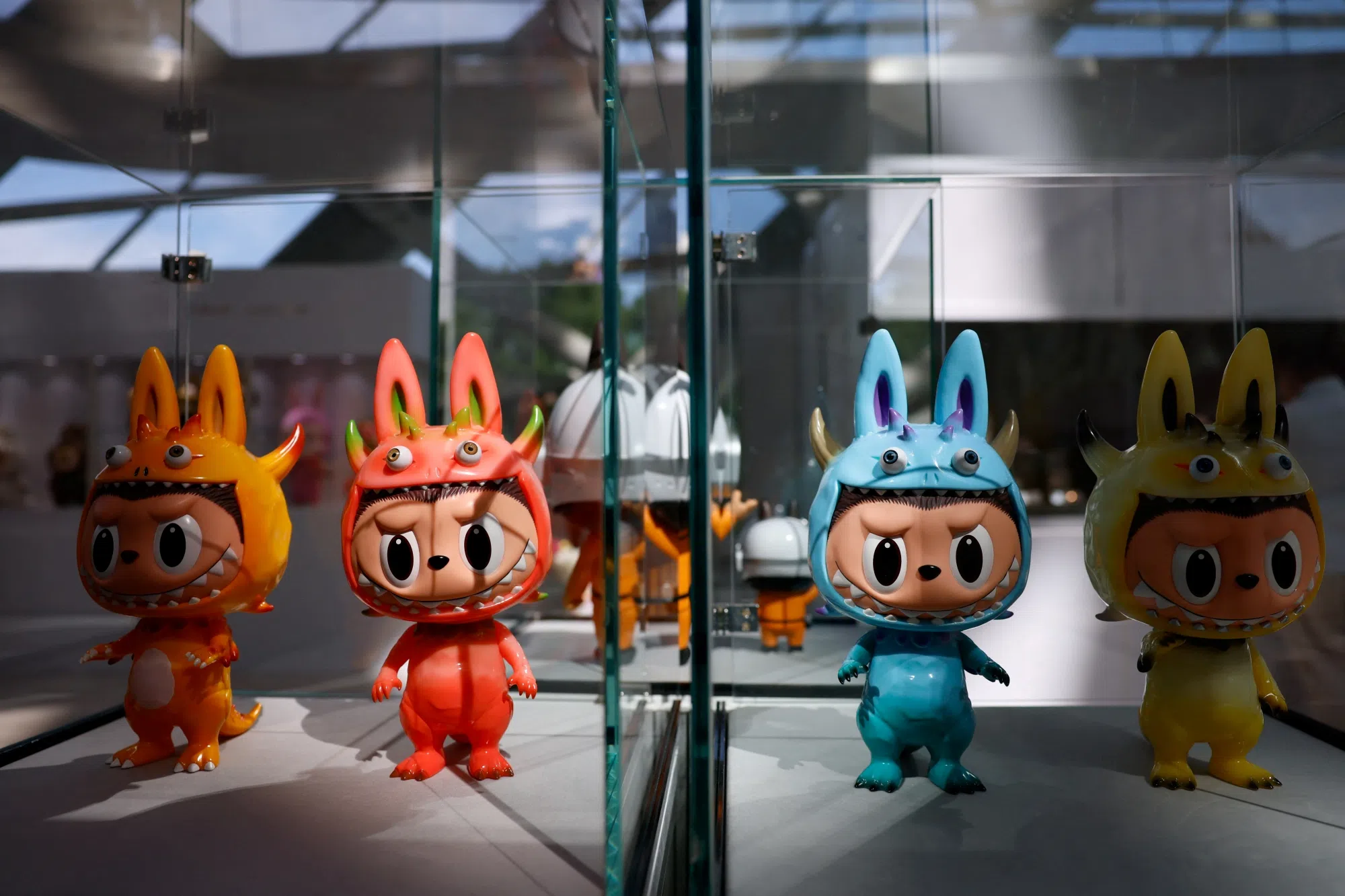 炙手可热的Labubu玩具，让好莱坞巨星也“沦陷”。（路透社）