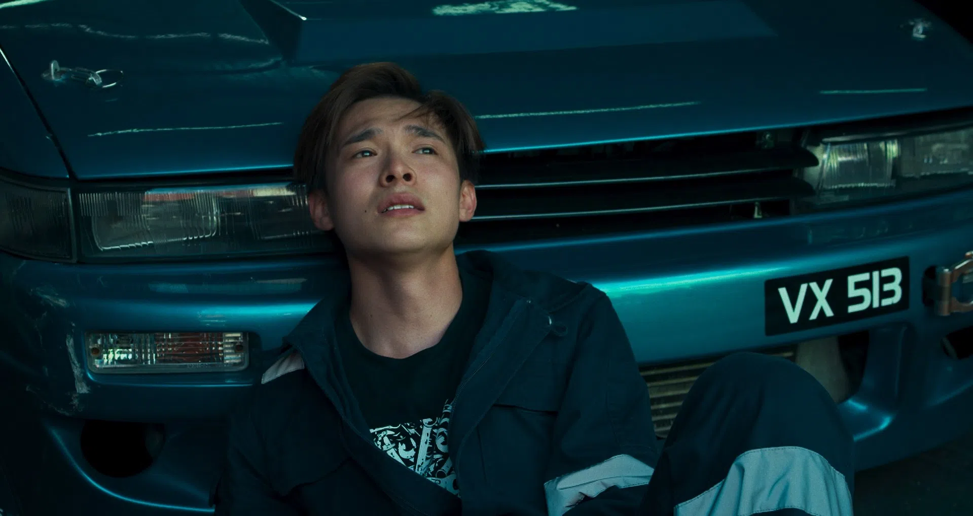 陈昱志在《速战人生》饰演追梦的车手“风”。（导演雷坚钦提供）