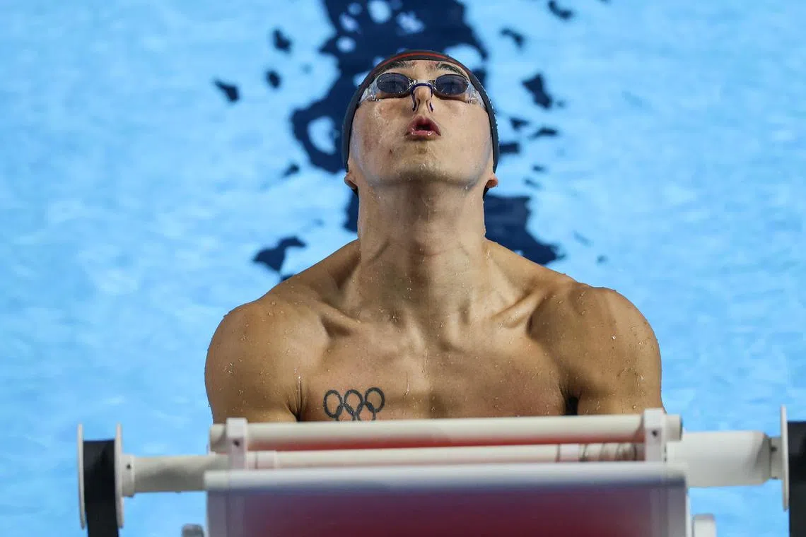 柯正文在星期六上午的男子50米仰泳预赛游出25秒38的成绩，离他在10年前创造的25秒13全国纪录不远，这让他感到相当欣慰。（关俊威摄）