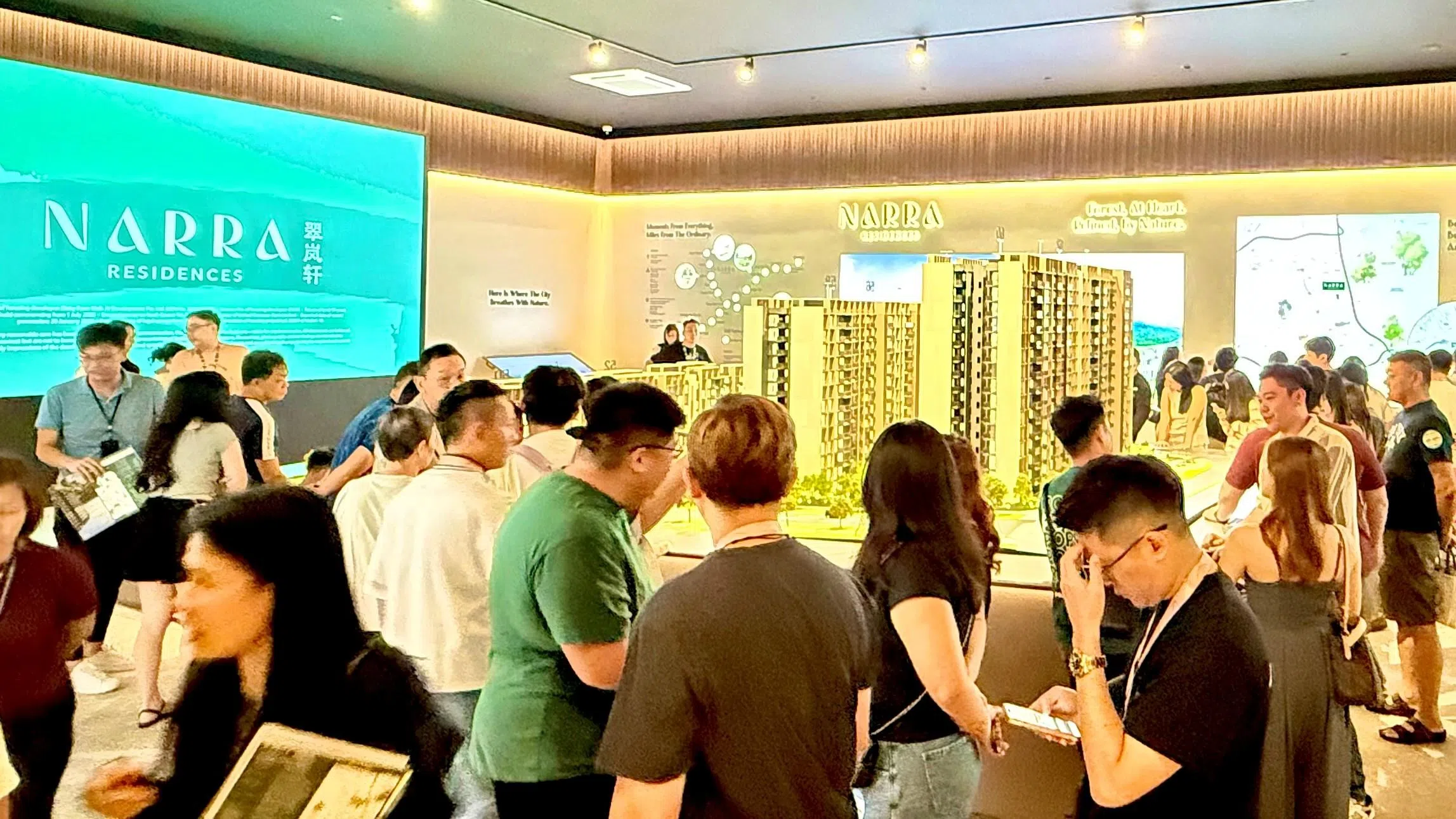 翠岚轩开放预览首周末的场面。（鼎峰亚洲提供）