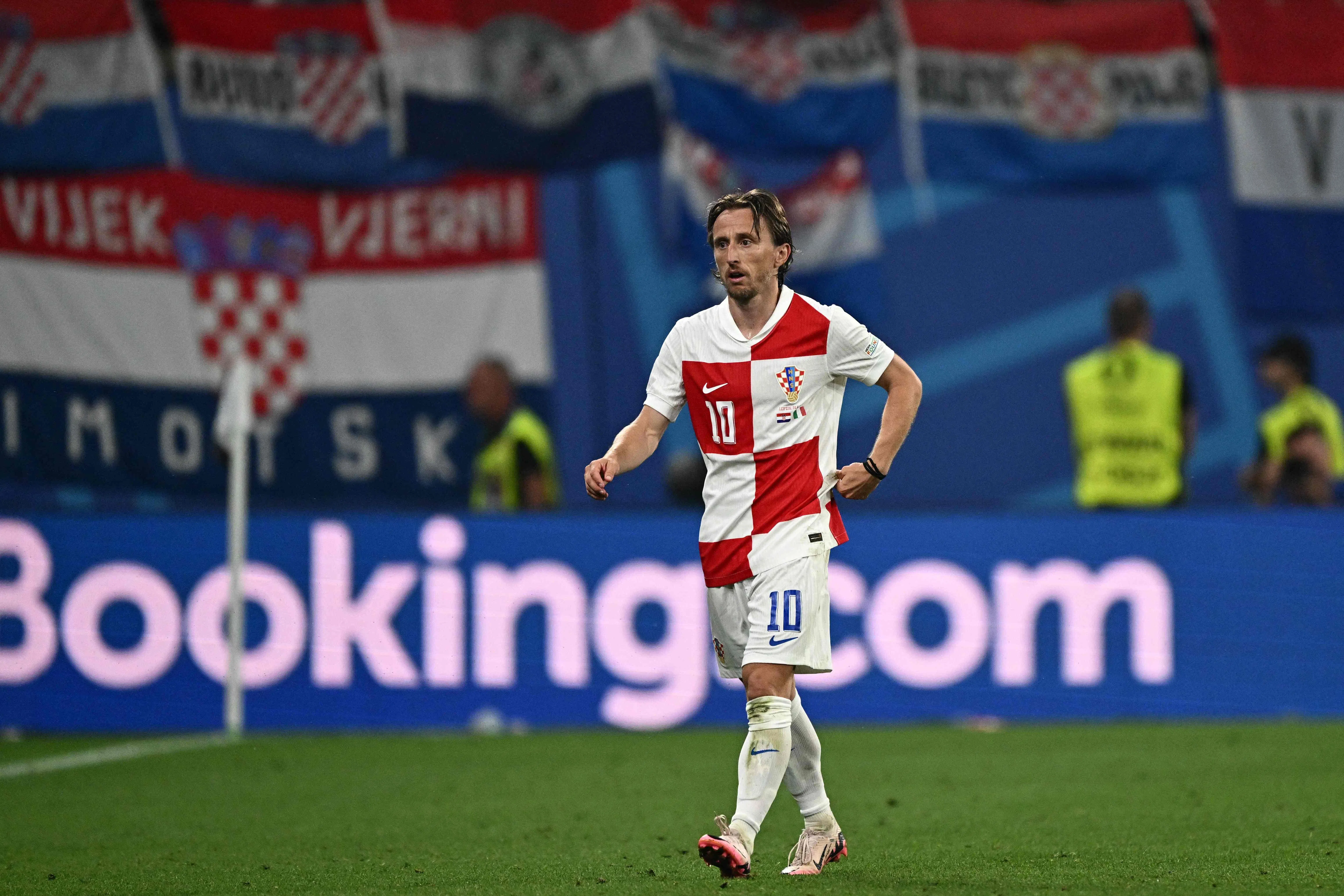 以莫德里奇为首的克罗地亚队不可避免地进入重组期。（法新社）